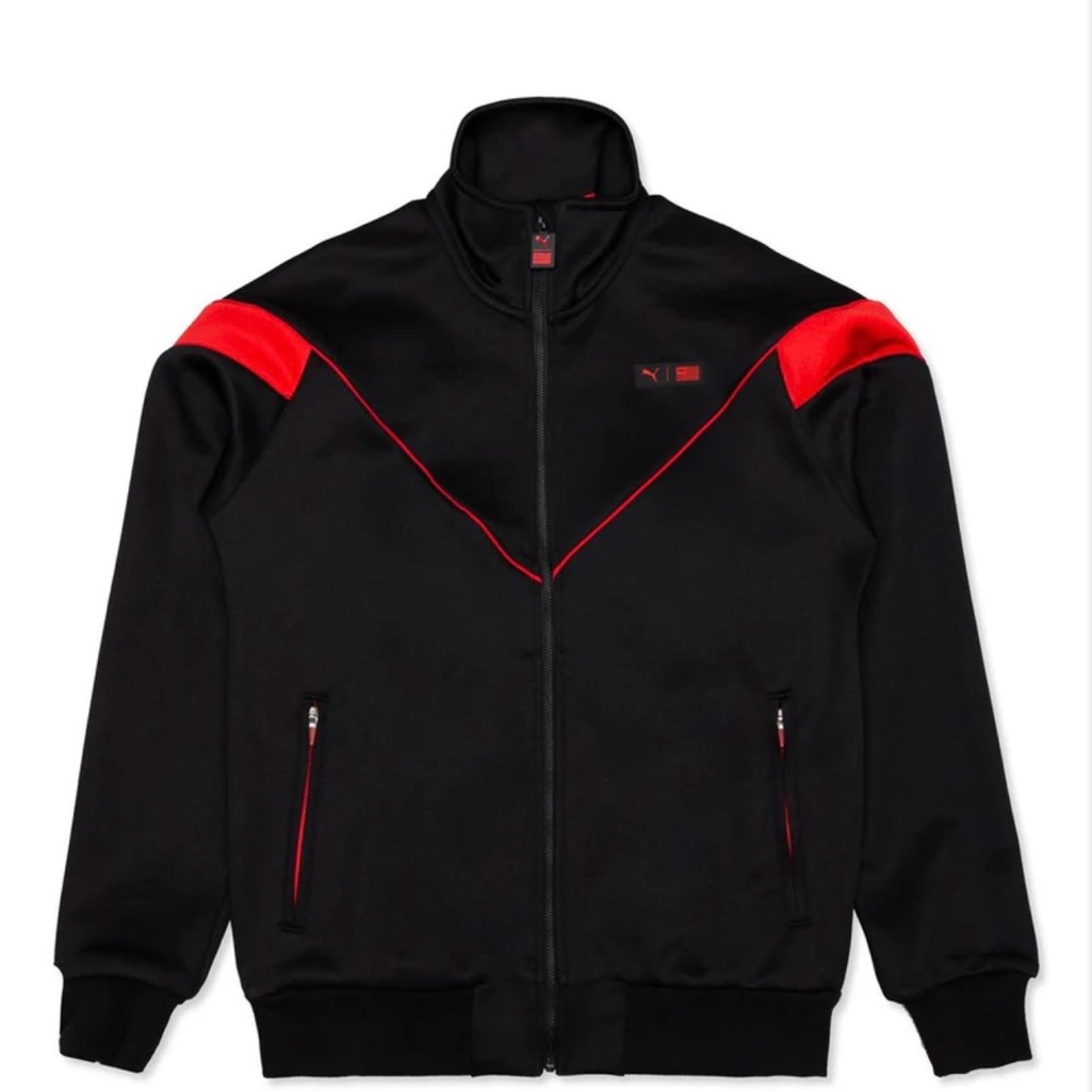 Puma Black And Red Bomber Track Jacket